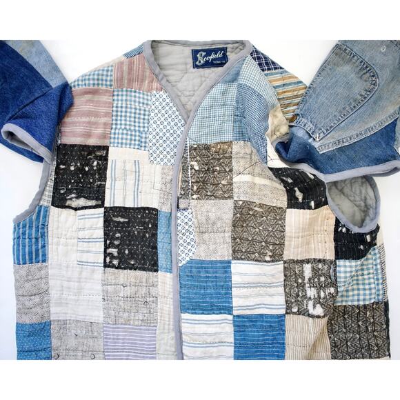 Vintage Scofield Tacoma Quilt Patchwork Jacket Womens One size - Picture 5 of 10
